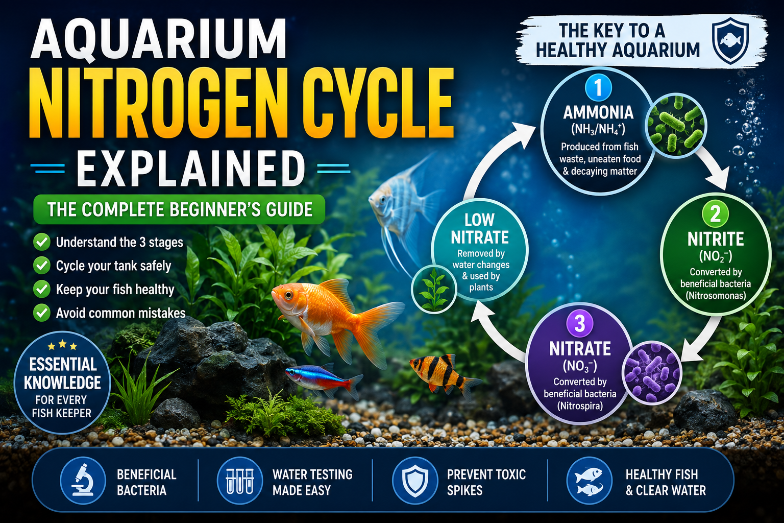 Aquarium Nitrogen Cycle Explained: The Complete Beginner's Guide