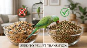 switch bird from seeds to pellets